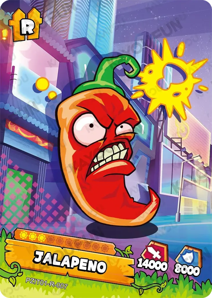 Kartu Kayou Plants vs. Zombies - Jalapeno (R)