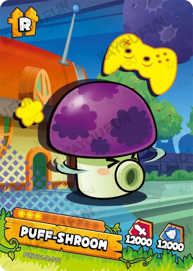 Kartu Kayou Plants vs. Zombies - Puff-shroom (R)