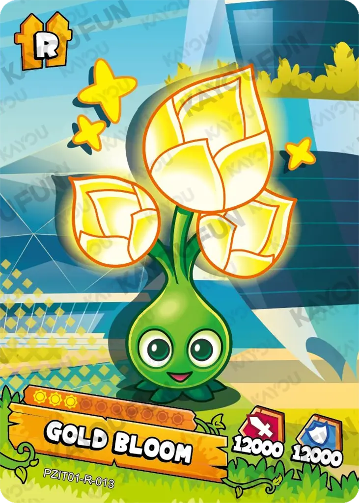 Kartu Kayou Plants vs. Zombies - Gold Bloom (R)