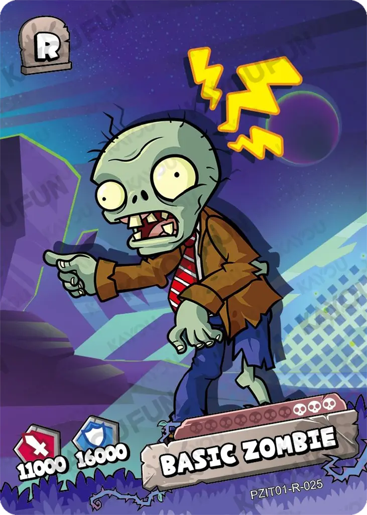 Kartu Kayou Plants vs. Zombies - Basic Zombie (R)