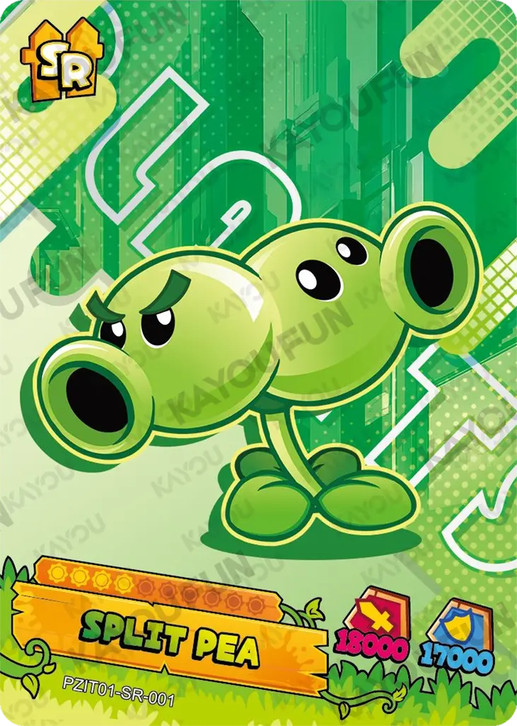 Kartu Kayou Plants vs. Zombies - Split Pea (SR)