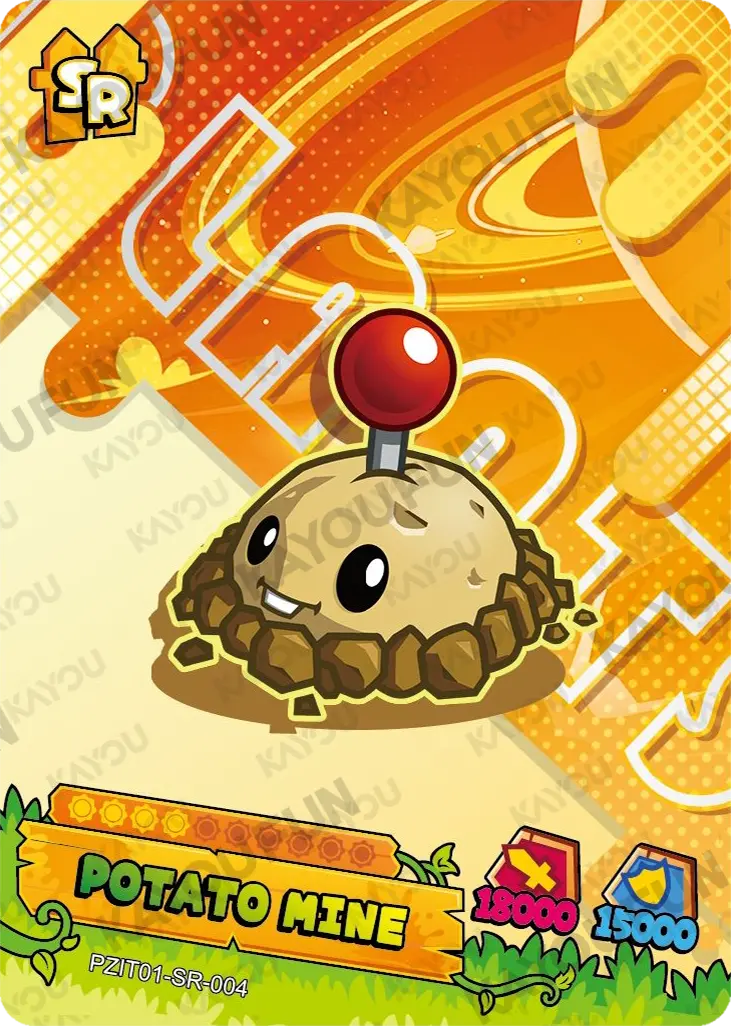 Kartu Kayou Plants vs. Zombies - Potato Mine (SR)