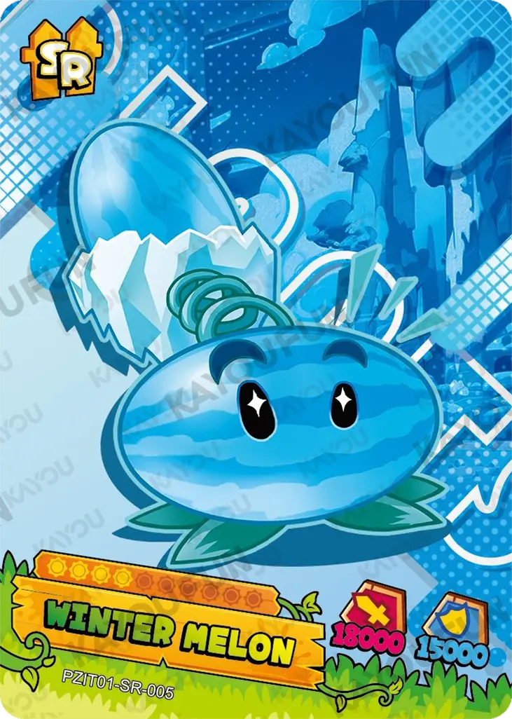 Kartu Kayou Plants vs. Zombies - Winter Melon (SR)