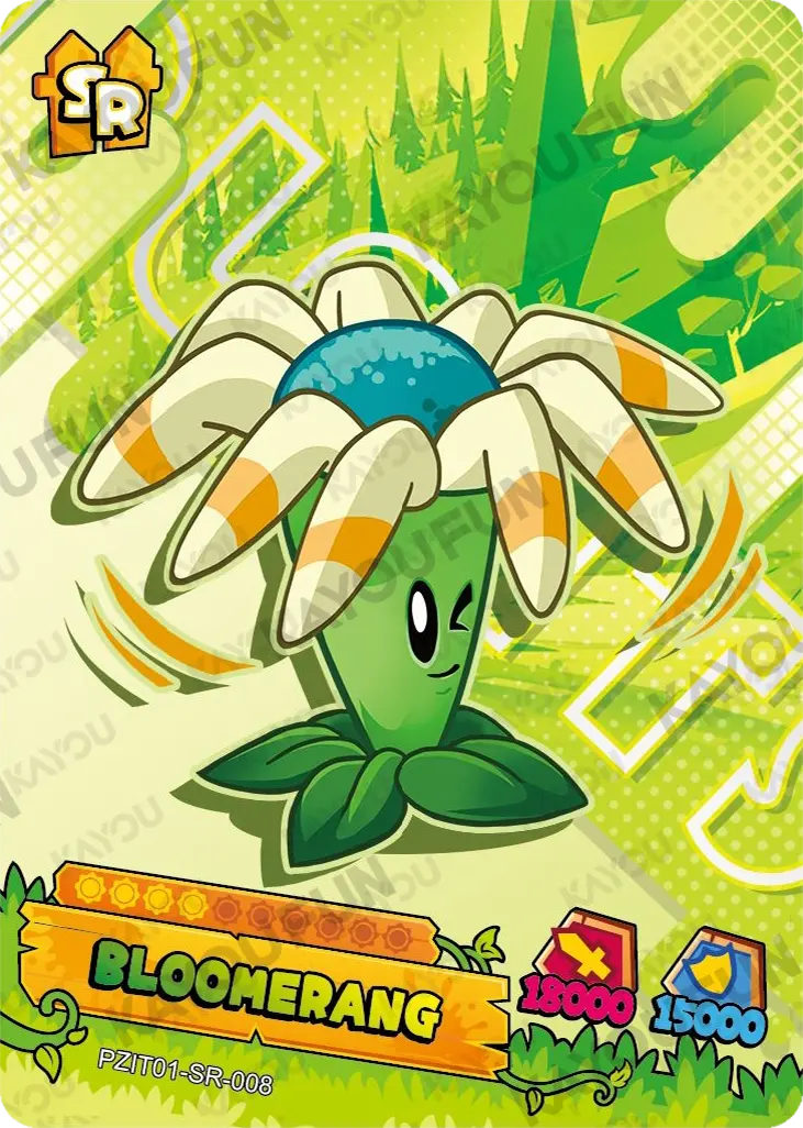 Kartu Kayou Plants vs. Zombies - Bloomerang (SR)