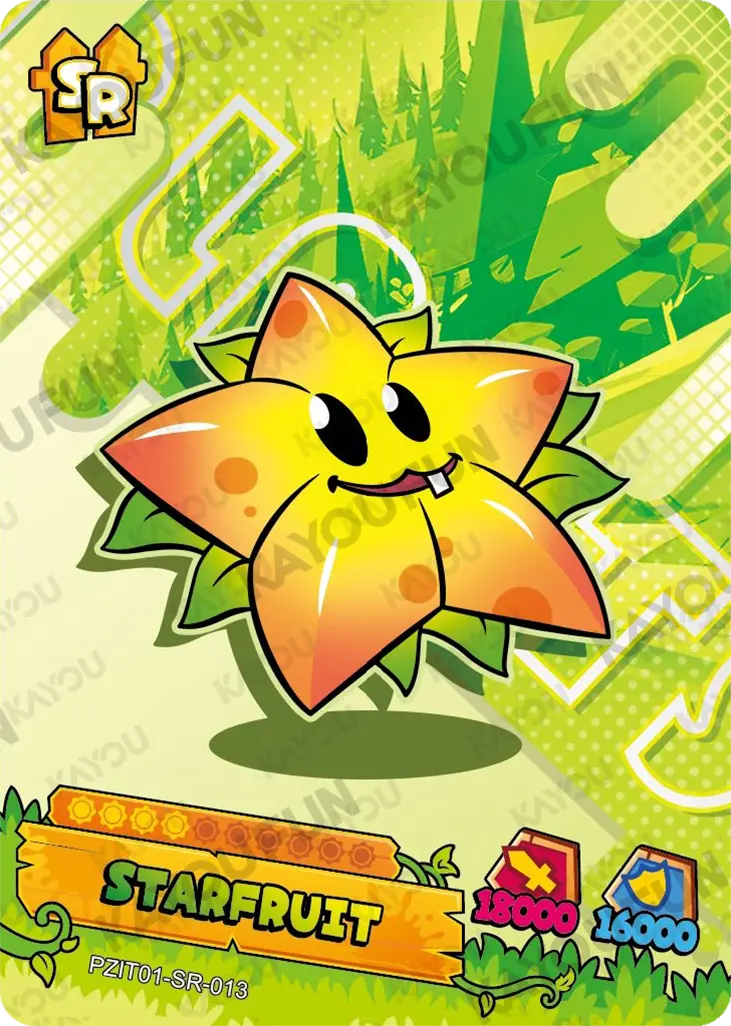 Kartu Kayou Plants vs. Zombies - Starfruit (SR)