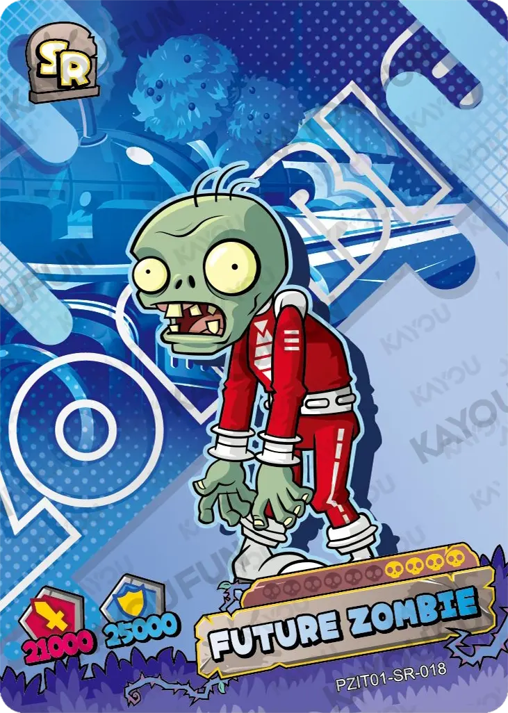 Kartu Kayou Plants vs. Zombies - Future Zombie (SR)