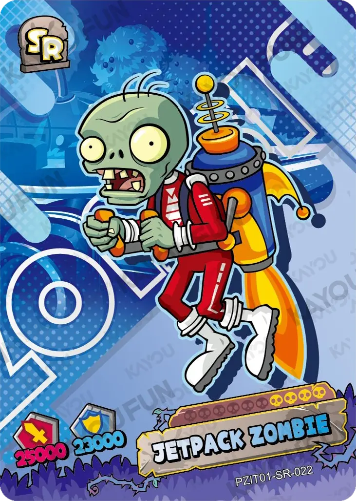 Kartu Kayou Plants vs. Zombies - Jetpack Zombie (SR)