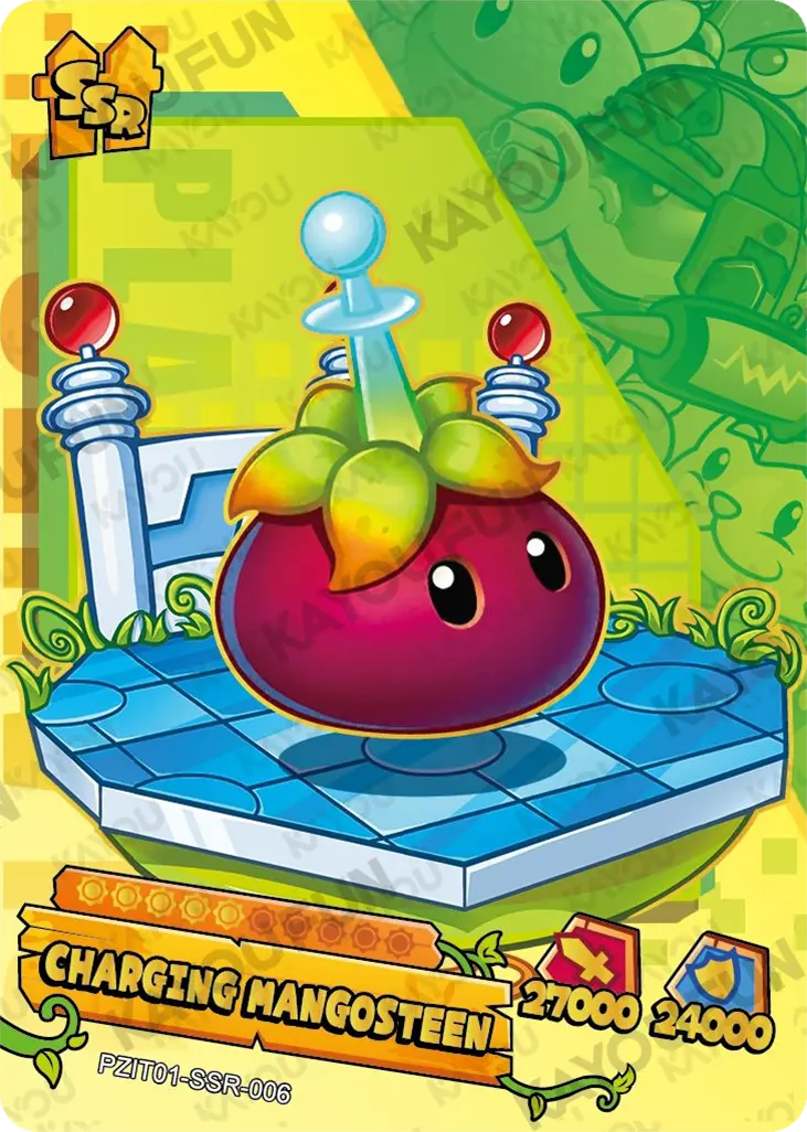 Kartu Kayou Plants vs. Zombies - Charging Mangosteen (SSR)