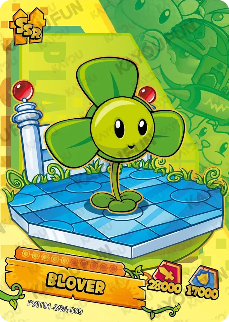 Kartu Kayou Plants vs. Zombies - Blover (SSR)