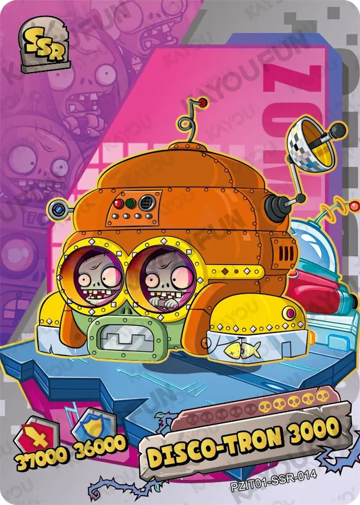 Kartu Kayou Plants vs. Zombies - Disco-tron 3000 (SSR)