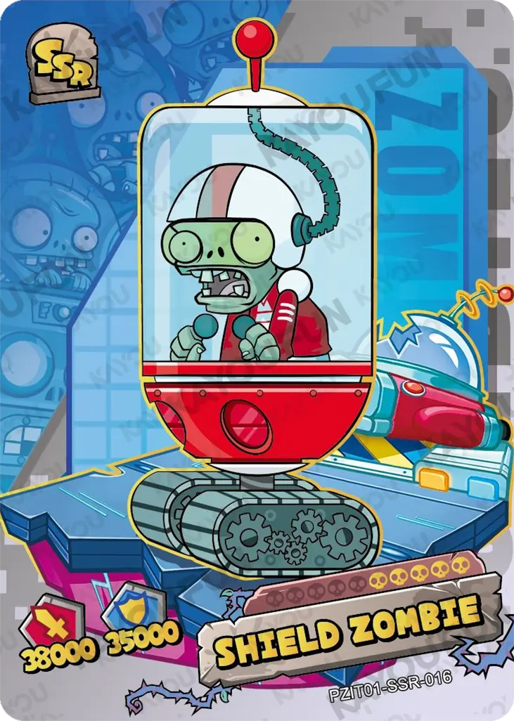 Kartu Kayou Plants vs. Zombies - Shield Zombie (SSR)