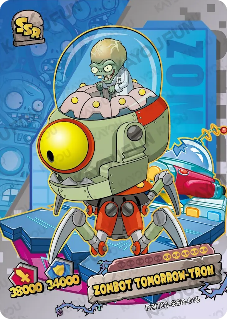 Kartu Kayou Plants vs. Zombies - Zombot Tomorrow-tron (SSR)