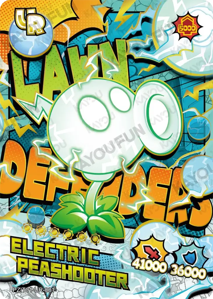 Kartu Kayou Plants vs. Zombies - Electric Peashooter (UR)
