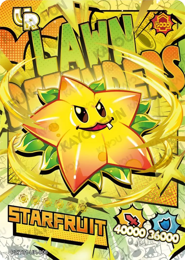 Kartu Kayou Plants vs. Zombies - Starfruit (UR)