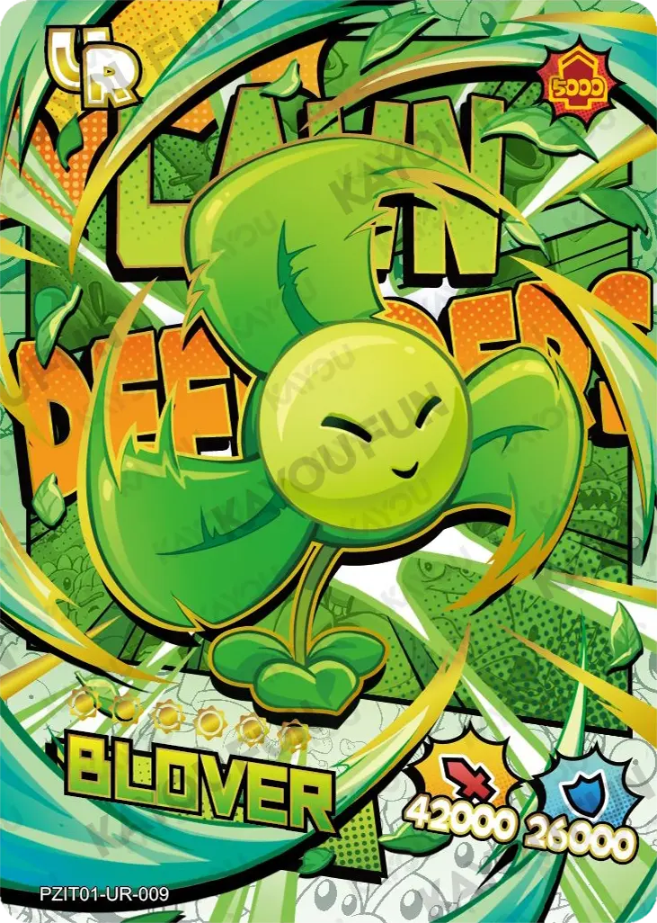 Kartu Kayou Plants vs. Zombies - Blover (UR)