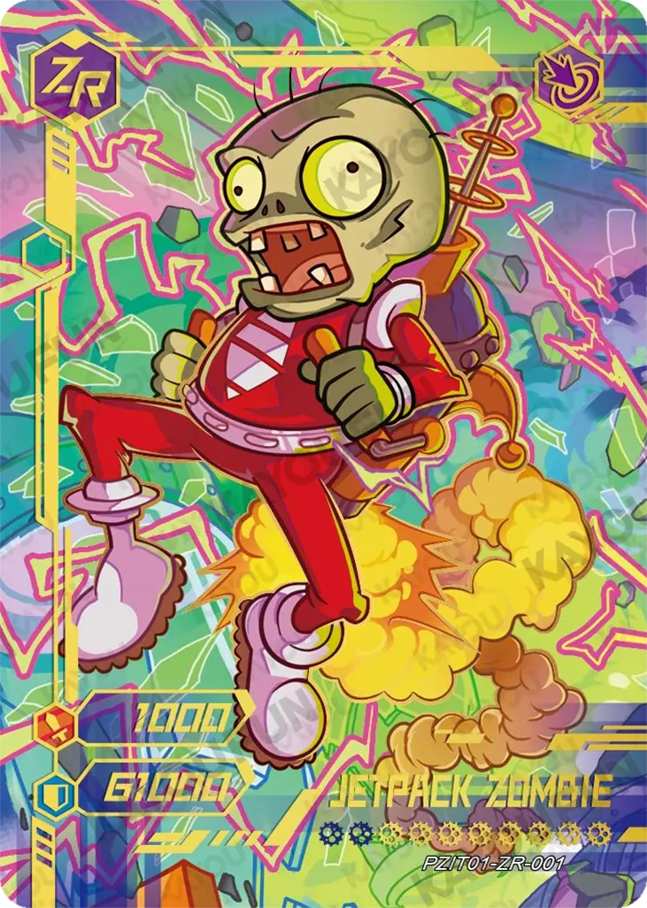 Kartu Kayou Plants vs. Zombies - Jetpack Zombie (ZR)