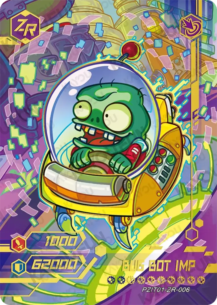 Kartu Kayou Plants vs. Zombies - Bug Bot Imp (ZR)