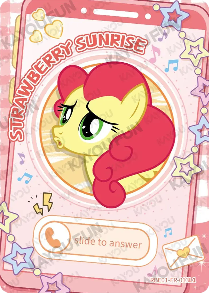 Kartu Kayou My Little Pony - Strawberry sunrise (FR)