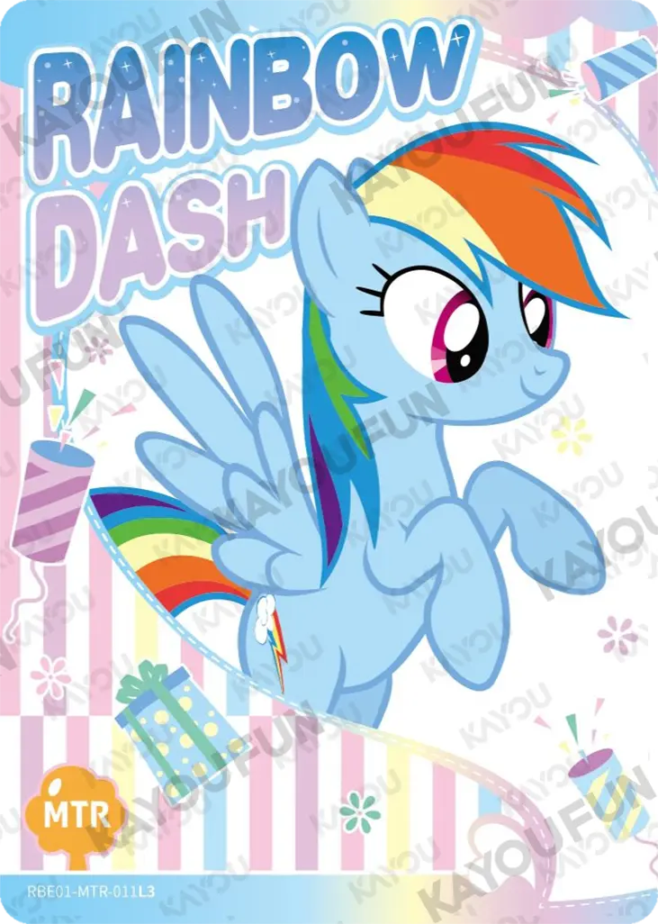 Kartu Kayou My Little Pony - Rainbow Dash (MTR)