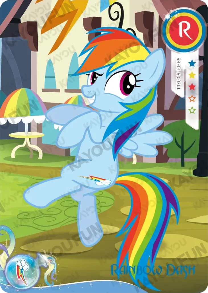 Kartu Kayou My Little Pony - Rainbow Dash (R)