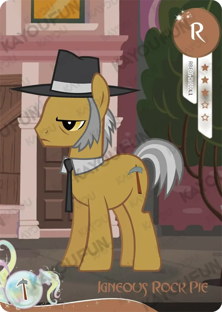 Kartu Kayou My Little Pony - Igneous Rock Pie (R)