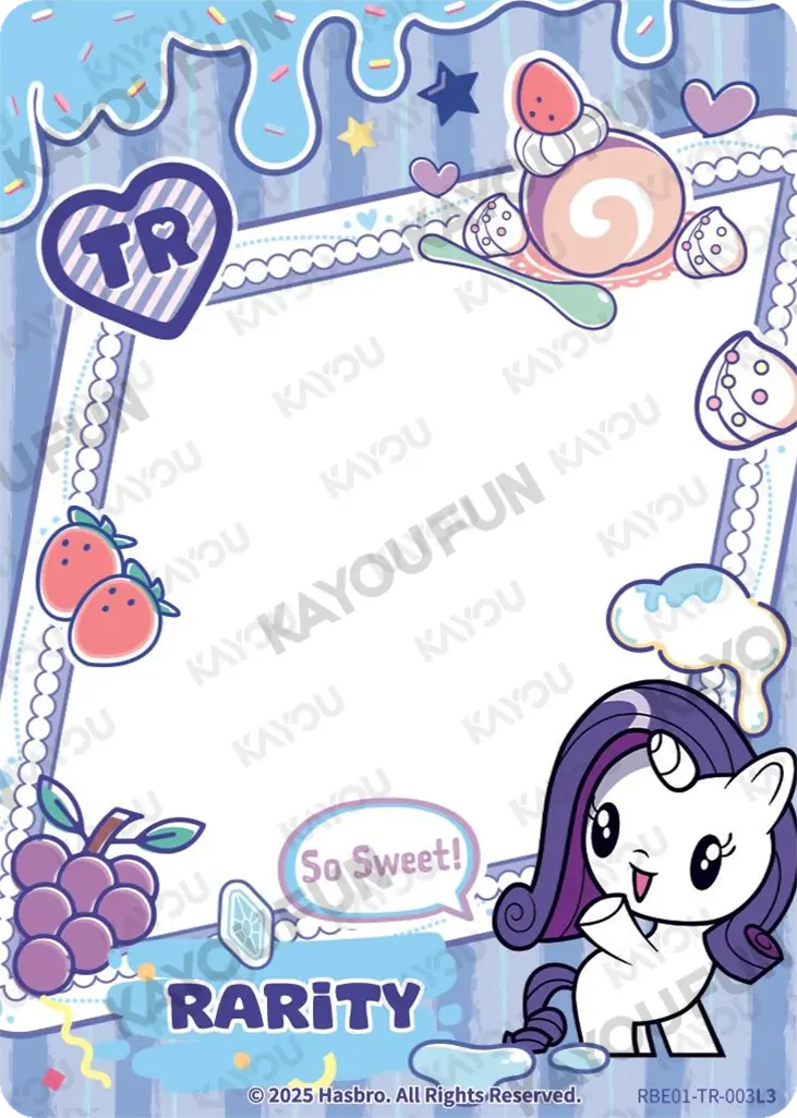 Kartu Kayou My Little Pony - Rarity (TR)