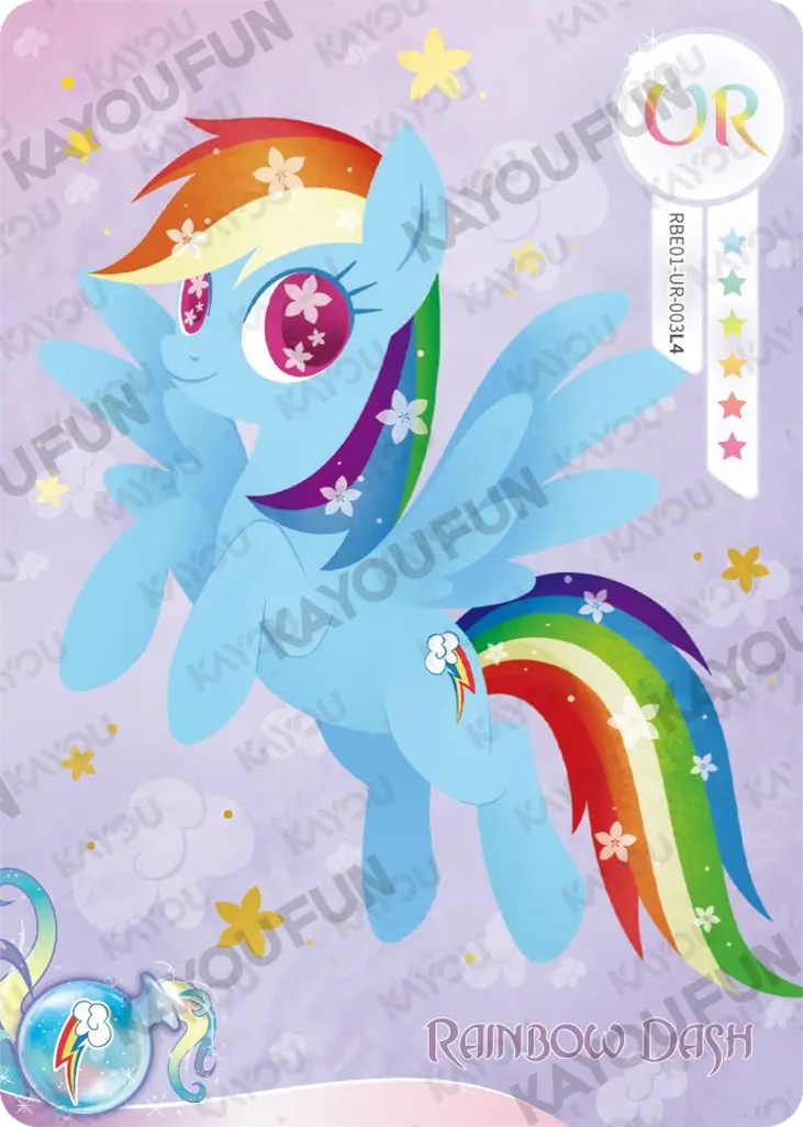 Kartu Kayou My Little Pony - Rainbow Dash (UR)