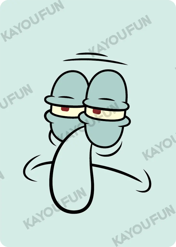 Kartu Kayou SpongeBob SquarePants - Squidward (FR)