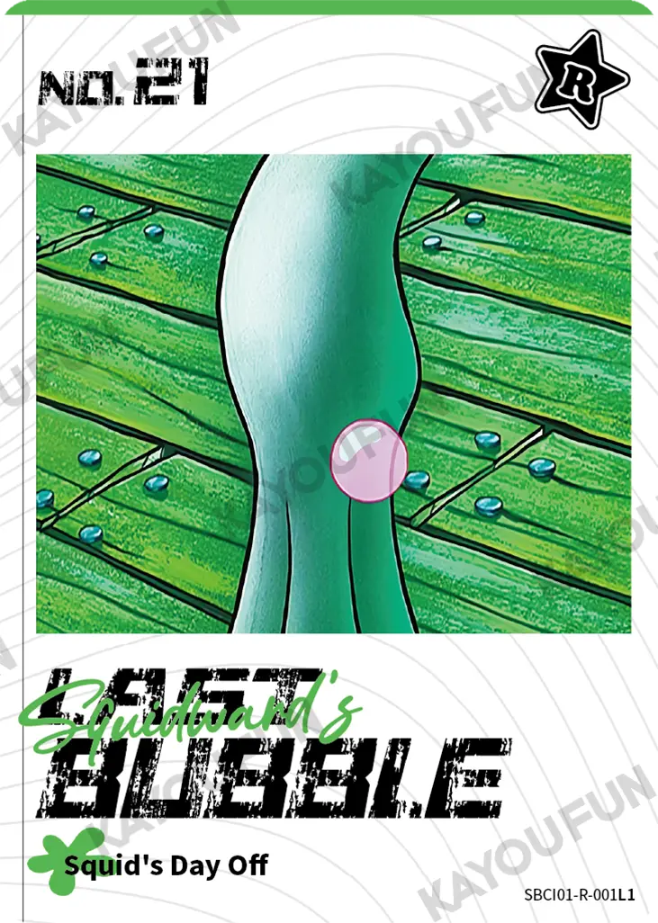 Kartu Kayou SpongeBob SquarePants - Squidward's Last Bubble (R)