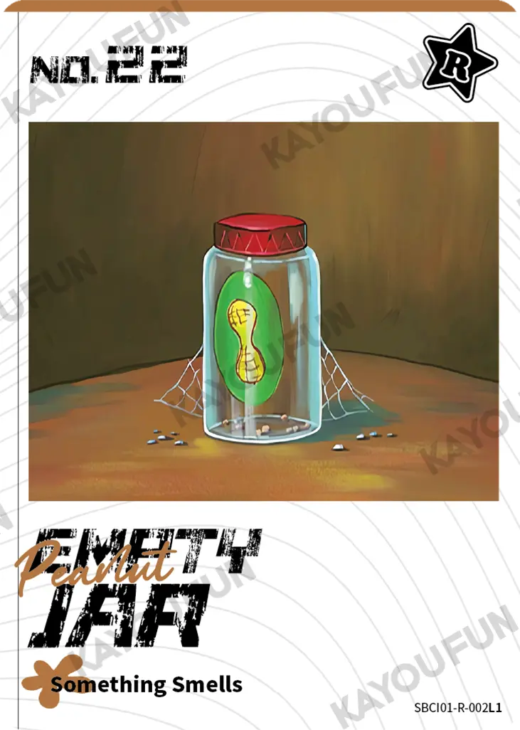 Kartu Kayou SpongeBob SquarePants - Peanut Empty Jar (R)