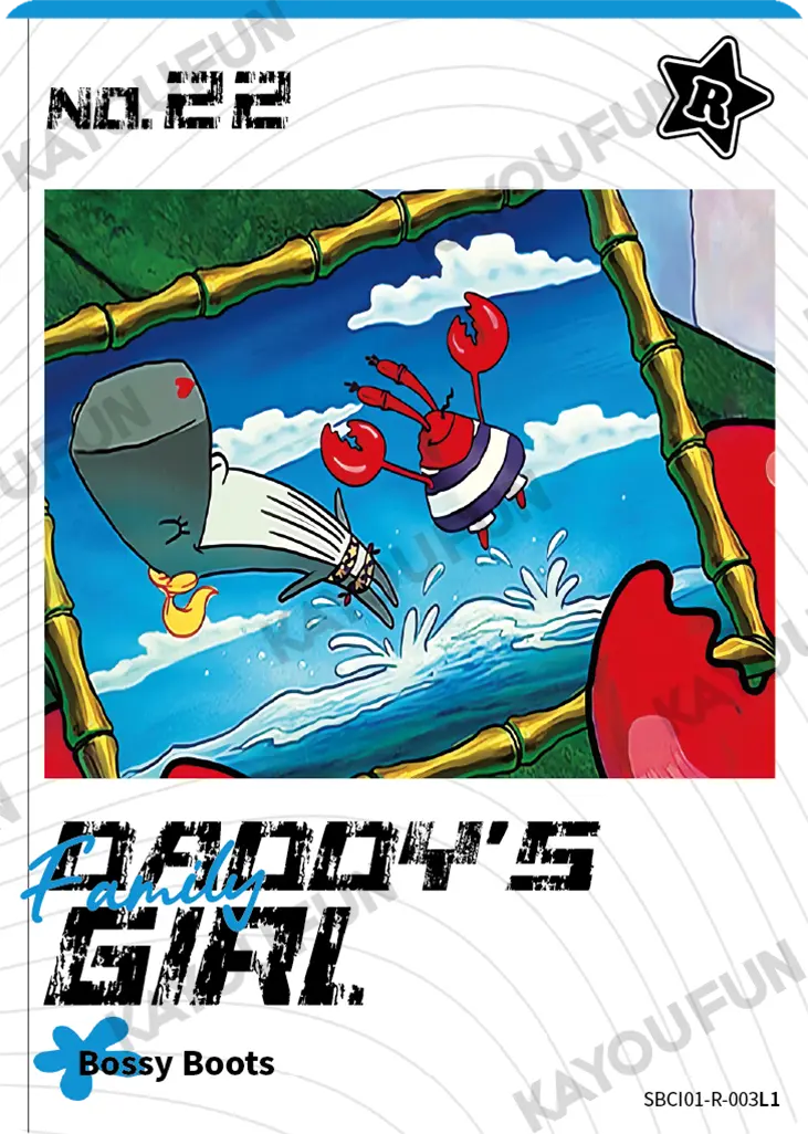Kartu Kayou SpongeBob SquarePants - Family Daddy's Girl (R)