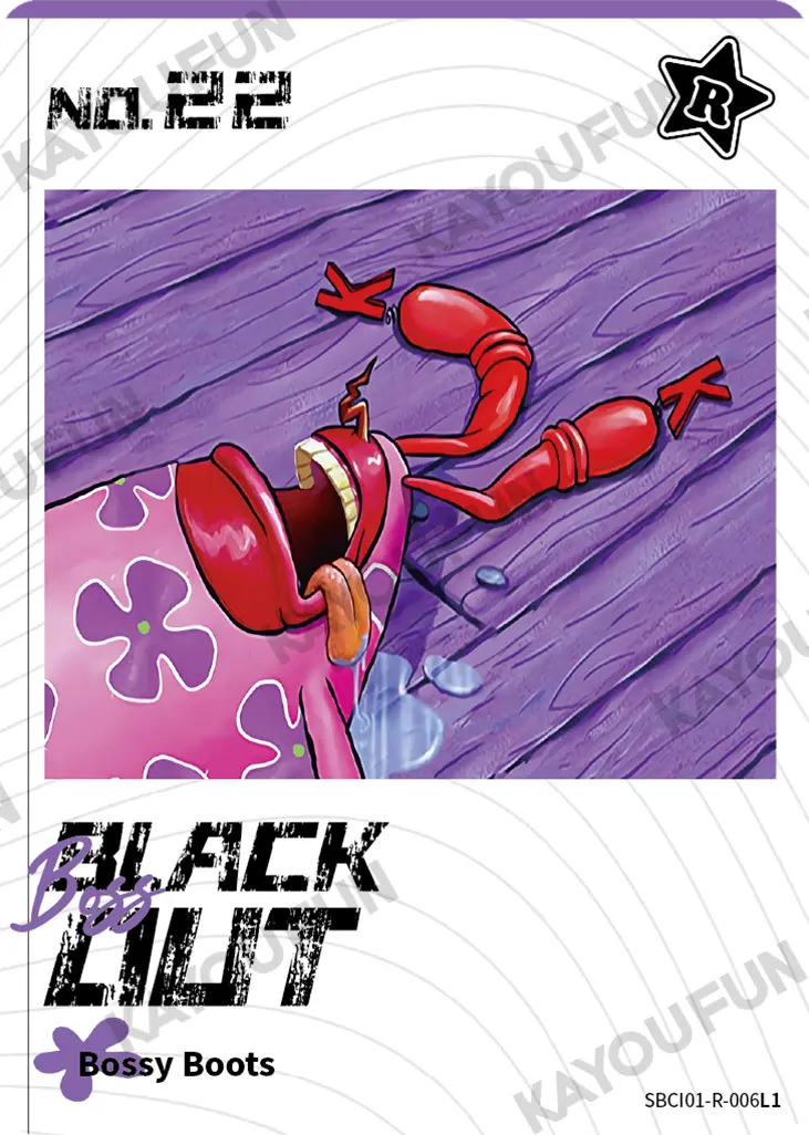 Kartu Kayou SpongeBob SquarePants - Boss Black Out (R)