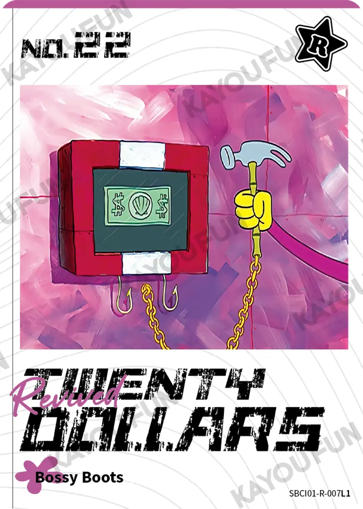 Kartu Kayou SpongeBob SquarePants - Revived Twenty Dollars (R)