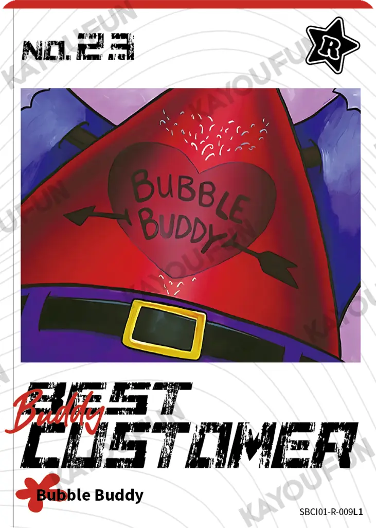 Kartu Kayou SpongeBob SquarePants - Buddy Best Customer (R)