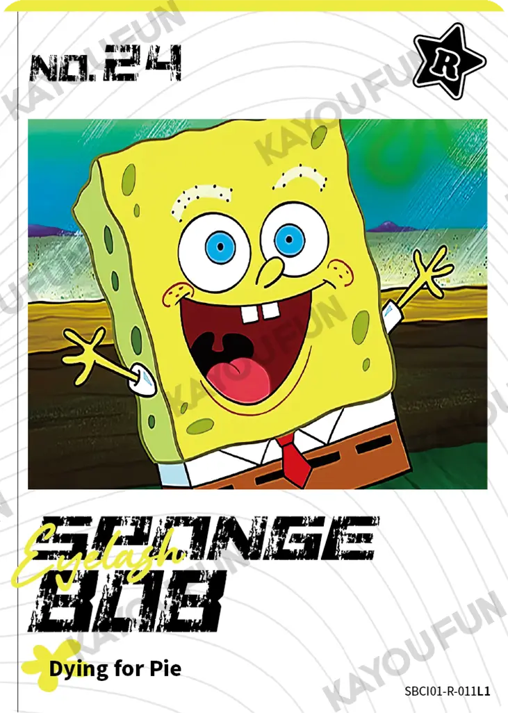 Kartu Kayou SpongeBob SquarePants - Eyelash Spongebob (R)