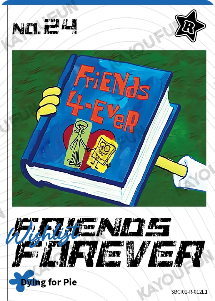 Kartu Kayou SpongeBob SquarePants - Wishlist Friends Forever (R)
