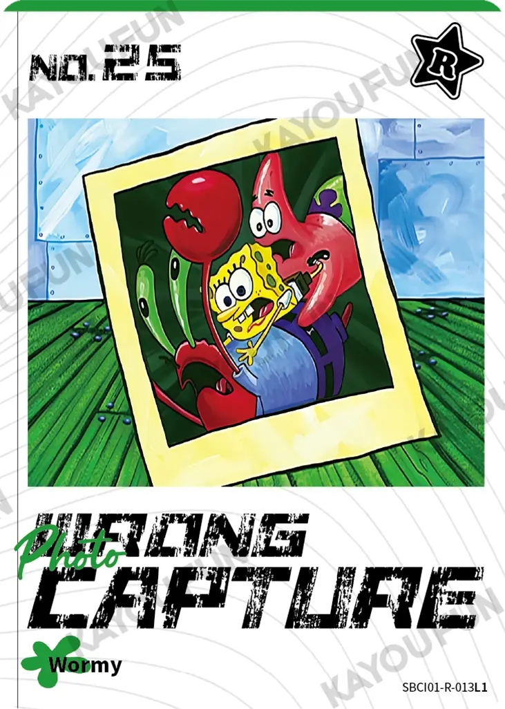 Kartu Kayou SpongeBob SquarePants - Photo Wrong Capture (R)
