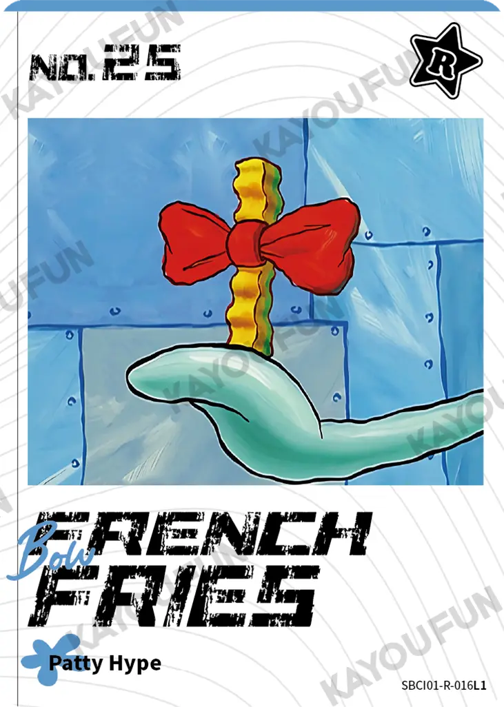 Kartu Kayou SpongeBob SquarePants - Bow French Fries (R)