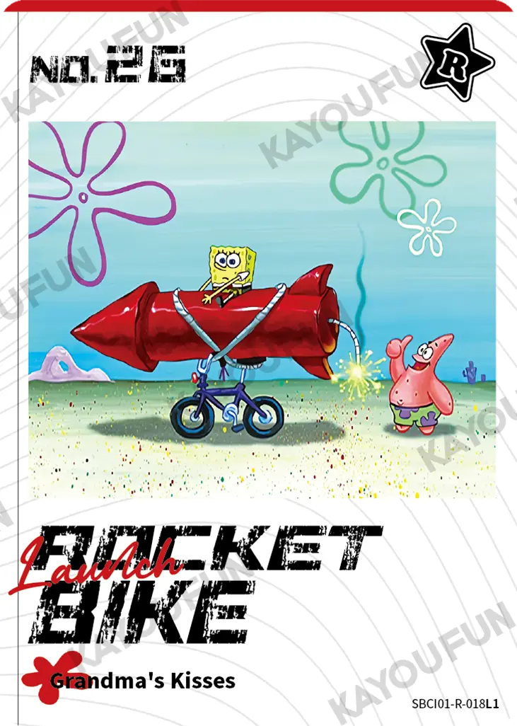 Kartu Kayou SpongeBob SquarePants - Launch Rocket Bike (R)