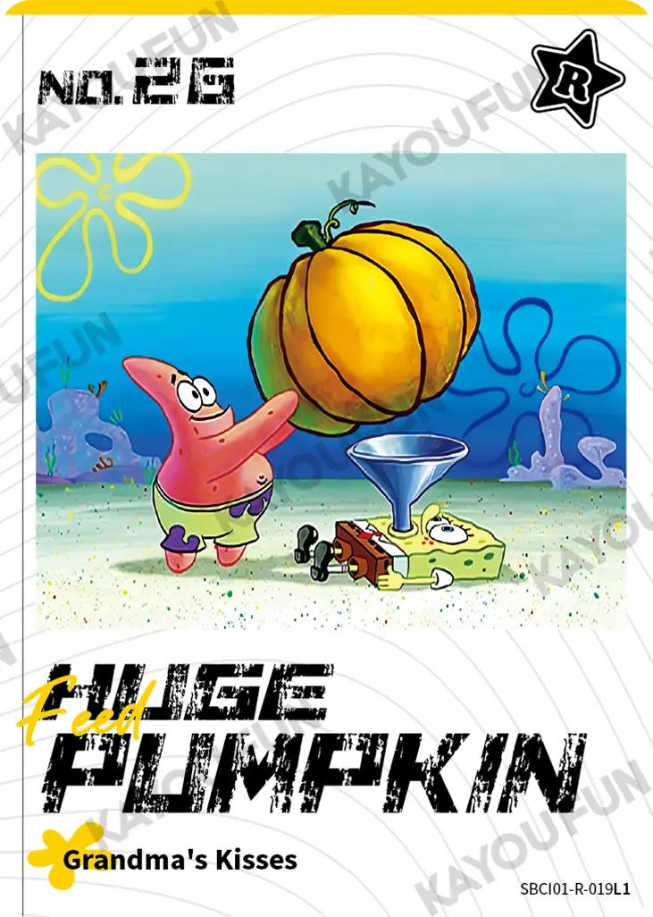 Kartu Kayou SpongeBob SquarePants - Feed Huge Pumpkin (R)