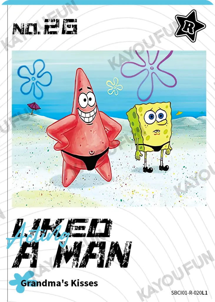 Kartu Kayou SpongeBob SquarePants - Acting Liked A Man (R)