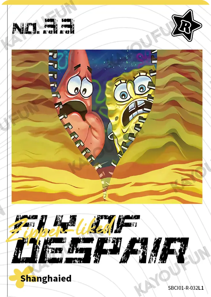 Kartu Kayou SpongeBob SquarePants - Zipper-liked Fly Of Despair (R)