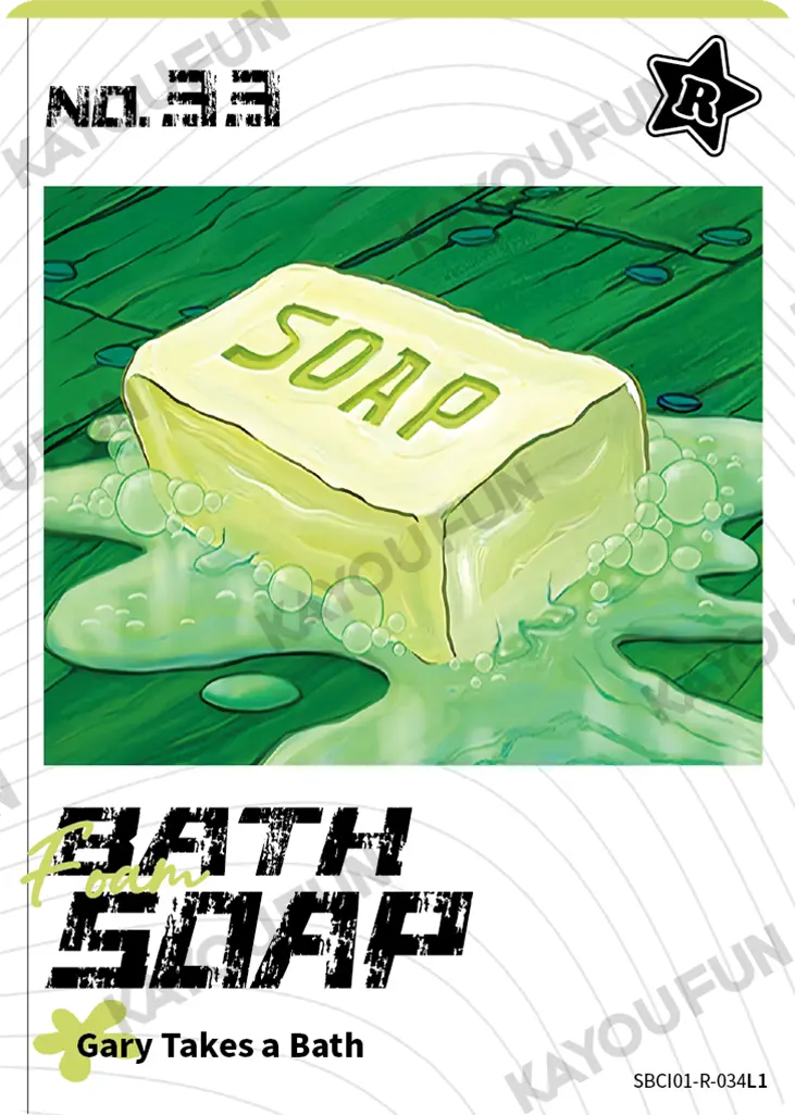 Kartu Kayou SpongeBob SquarePants - Foam Bath Soap (R)