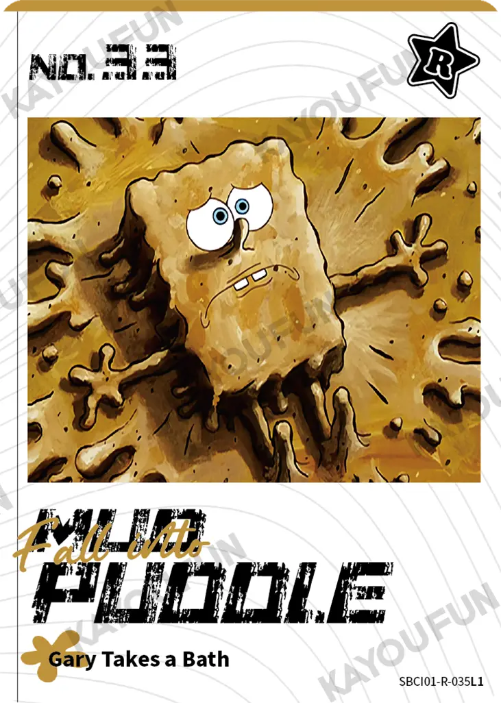 Kartu Kayou SpongeBob SquarePants - Fall into Mud Puddle (R)