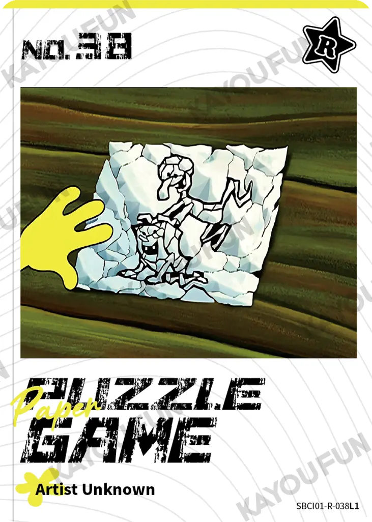 Kartu Kayou SpongeBob SquarePants - Paper Puzzle Game (R)