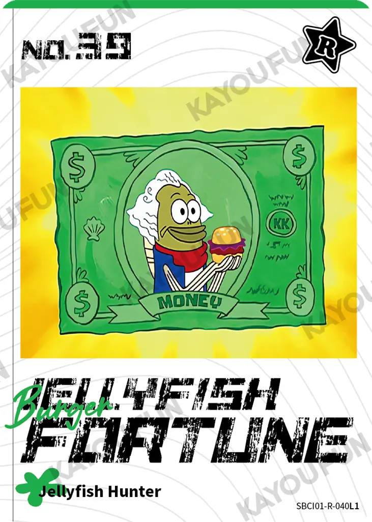 Kartu Kayou SpongeBob SquarePants - Burger Jellyfish Fortune (R)