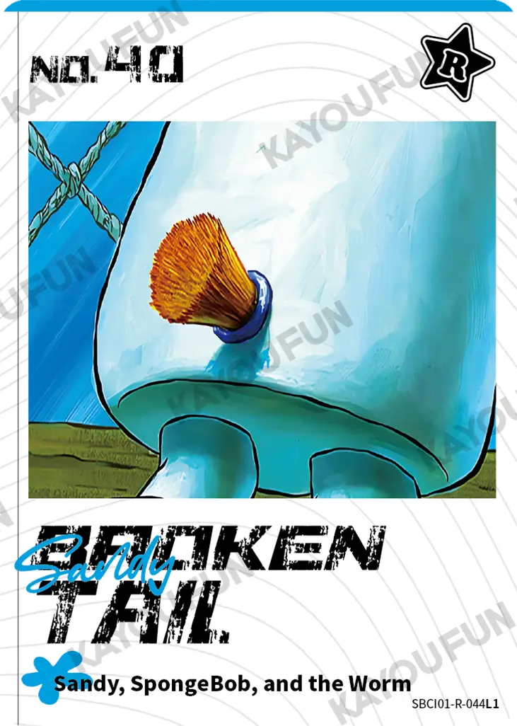 Kartu Kayou SpongeBob SquarePants - Sandy Broken Tail (R)