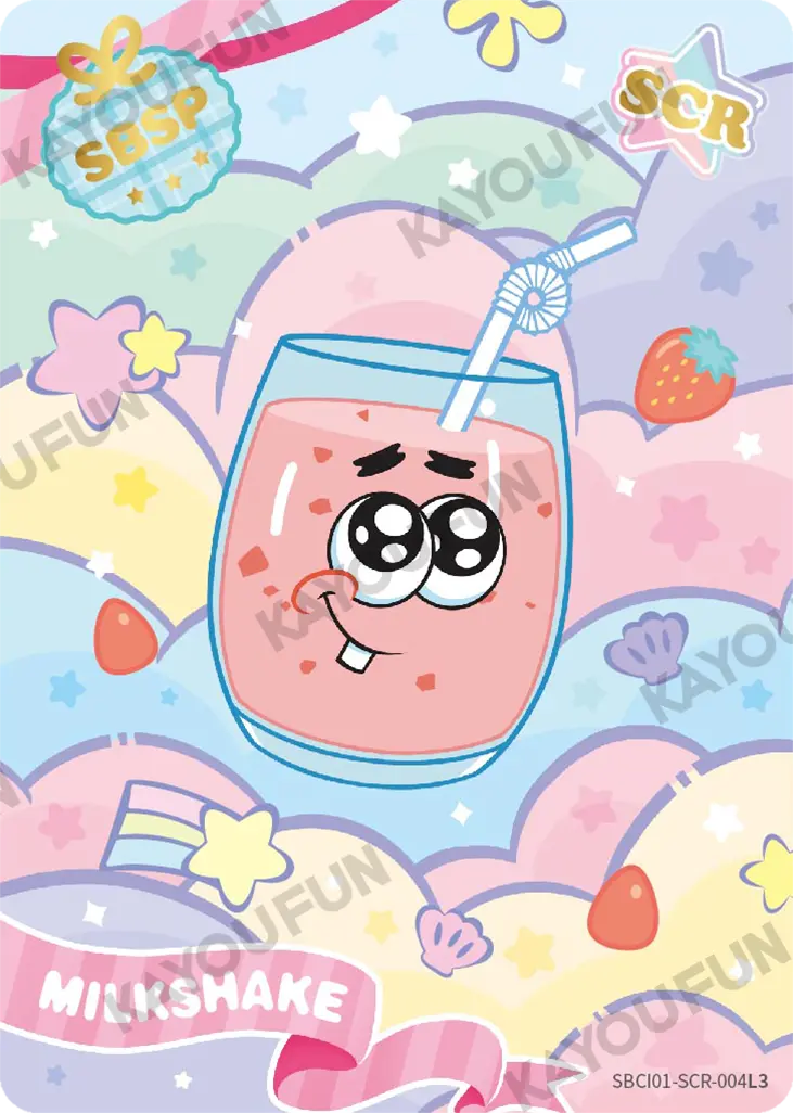 Kartu Kayou SpongeBob SquarePants - Milkshake (SCR)