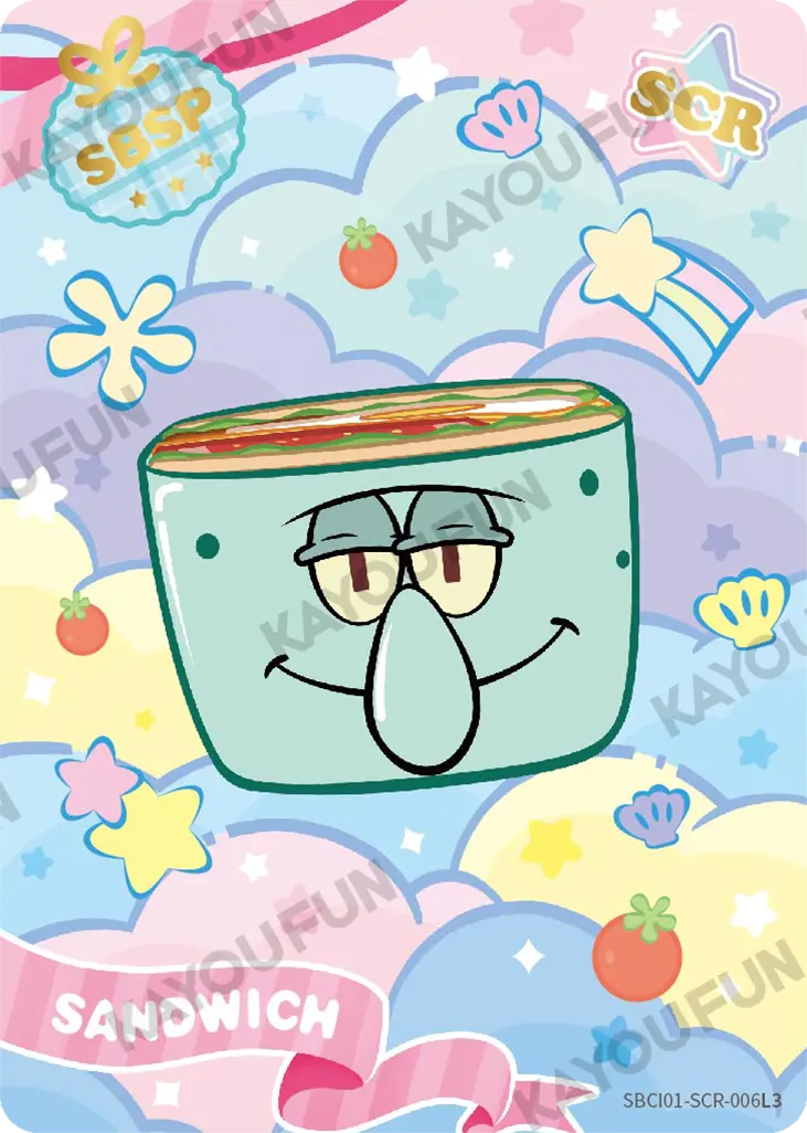 Kartu Kayou SpongeBob SquarePants - Sandwich (SCR)