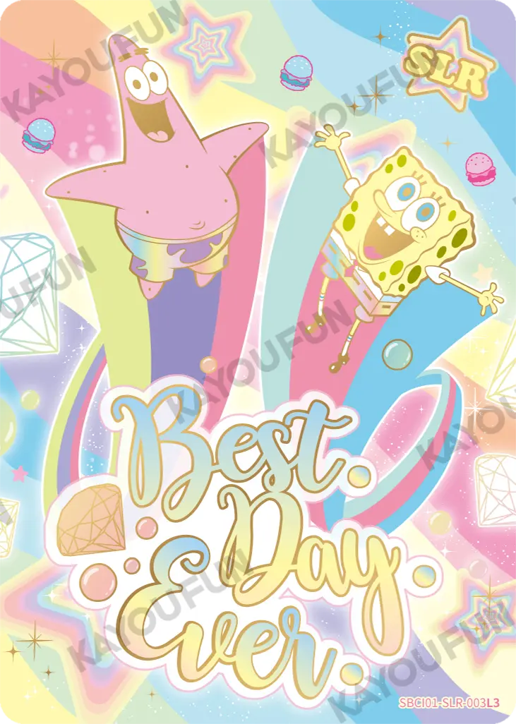 Kartu Kayou SpongeBob SquarePants - Best. Day. Ever. (SLR)